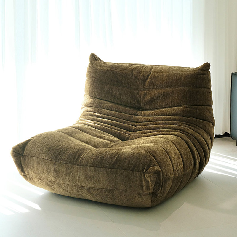 Simple and luxurious caterpillar sofa, Gray Chenille