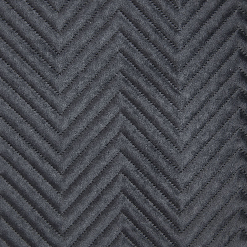 Gaphna Polyester Solid Colour Bedspread, Black, W170 x L210cm