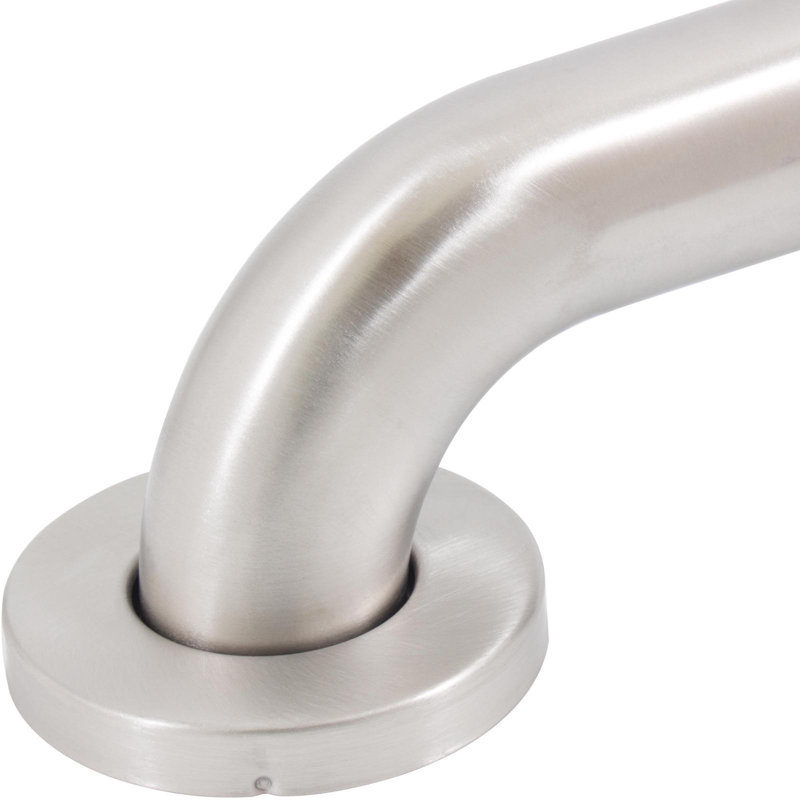 Grab Bar, 3" H x 15" L, Satin Stainless Steel