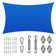 Amgo Customize Rectangle Shade Sail - 200 GSM, 95% UV Blockage with Hardware Kit