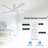 5 Solid Wood Blades Indoor Flush Mount Ceiling Fan With Remote-643255207-643255205-668650131