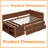 Maximized Storage Twin Daybed with 2 Pull-Out Drawers & 3 Shelves - Solid Wood, Walnut Finish-1121126849