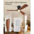 52" 3 - Blade Standard Ceiling Fan With Remote Control And LED Light, Silent Breeze For All Seasons-698273709-698273711