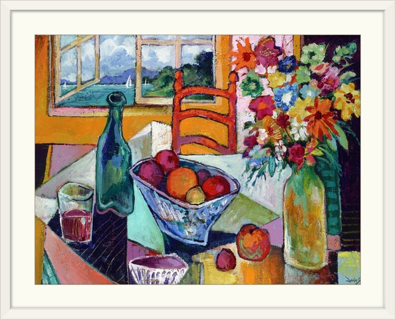 Reproduction de peinture « Sweet Experience », H 20 po x l 24 po, Impression encadrée, Blanc