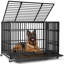 Cage pour chien en acier robuste Dero-674911633-674911634