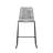 Blomquist Outdoor Counter or Bar Height Stackable Stool in Metal and Rope-1369412425-1369412421