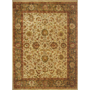 Tapis ivoire / sauge Tabriz Signature Heirloom M037