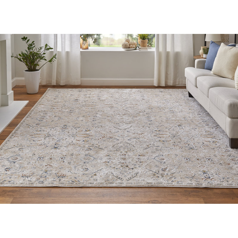 Maximiano Geometric Indoor Rug, Rectangle 6'7" x 9'6"