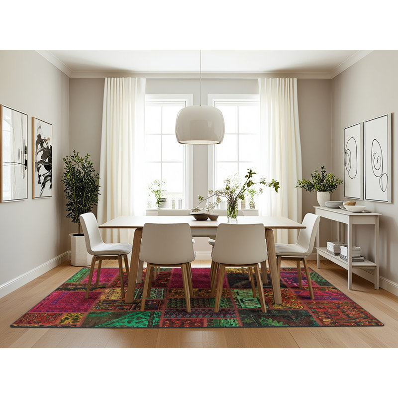 Abstract Indoor Rug, Rectangle 7' x 10'