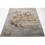 Contemporary, Transitional One-of-a-Kind Rectangle 8'1" X 10' Hand Knotted Area Rug