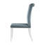 Chaise d'appoint capitonnée en velours
