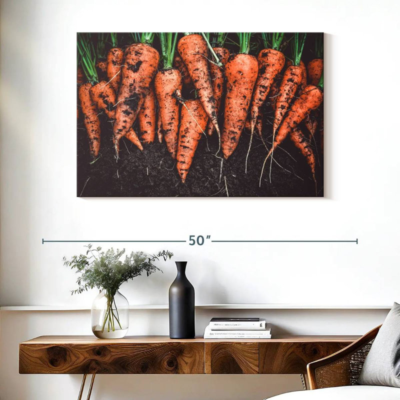 Yarlin Carrot Harvest, 26" H x 39" W
