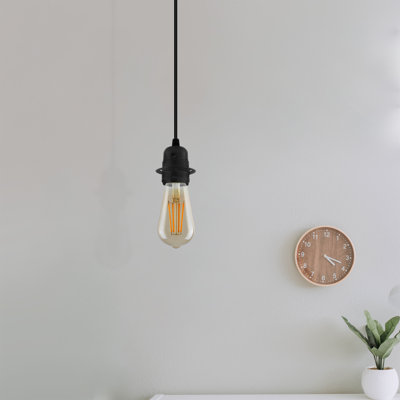 Vintage Threaded E27 Industrial Edison Screw Lamp Socket Holder for Pendant Lights, Wall Lights and DIY Lighting Projects