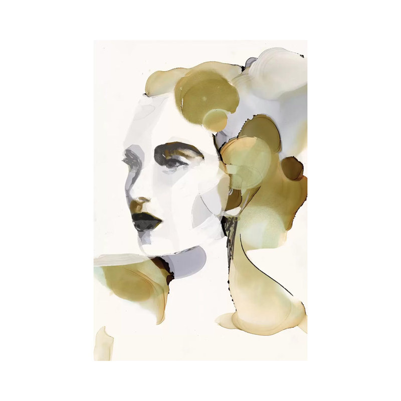 Organic Portrait I by Victoria Borges - Wrapped Canvas Painting, 66.04 cm H x 45.72 cm W