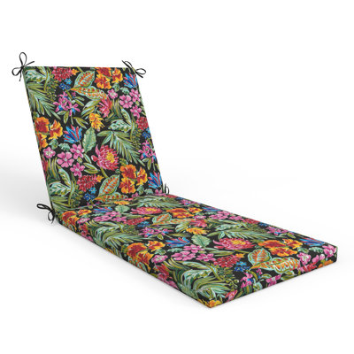 Coussin de chaise longue à motif floral intérieur / extérieur Bay Isle Home ™