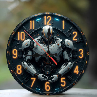 Horloge robot futuriste