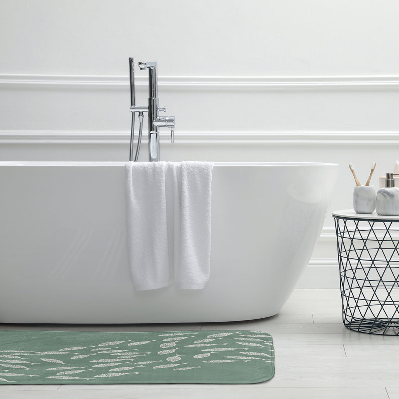 Tapis de bain Beach, L 21 po x L 34 po, Vert