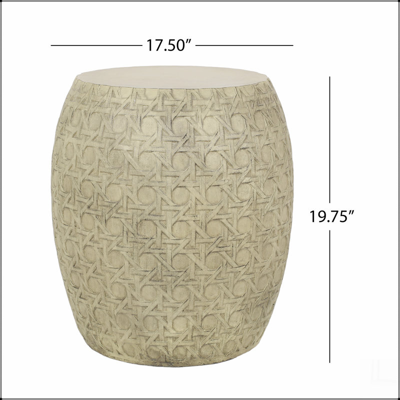 Table d'appoint d'extérieur en béton léger
