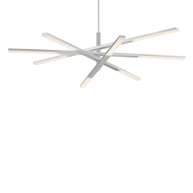 Erik 8 - Light Dimmable LED Sputnik Modern Linear Chandelier