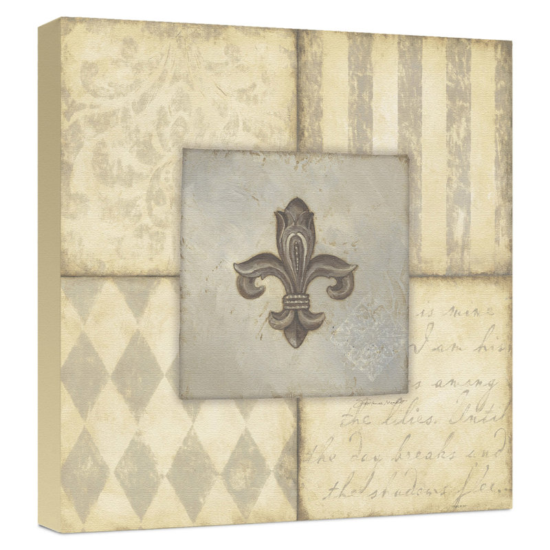 « fleur de lis ii », impression sur toile tendue