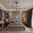 Modern 8-Light Sputnik Chandelier