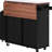 Style Kitchen Island With Drop Leaf, 2 Drawers, 9 Wheels, And Adjustable Shelf For Home Dining Island,