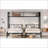 Twin/Twin/Twin Metal Triple Bunk Bed with Storage - Detachable, No Box Spring, Black-1716735767