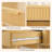 Ffice Desk With 2 Drawers, 59" Fluted Computer Desk With Storage And Power Strip-654956822