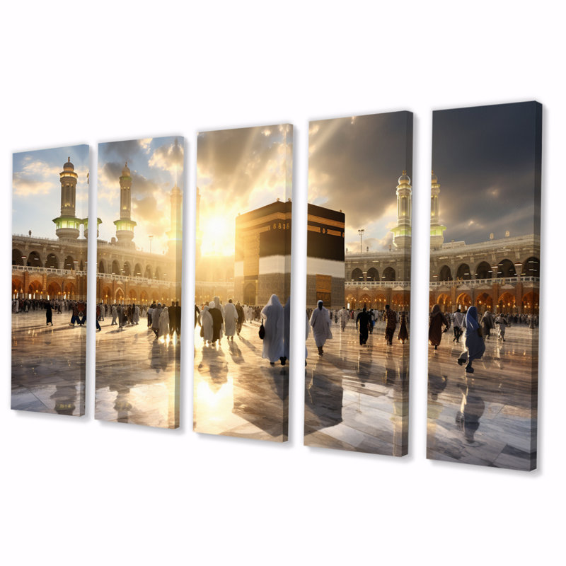 Ensemble de 5 peintures sur toile