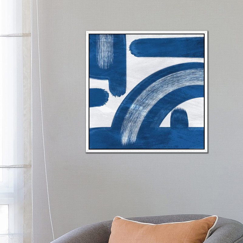 Classic Statements I by Marcus Prime - Painting on Canvas, 66.04cm H x 66.04cm W x 3.81cm D, White Framed