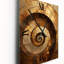 Horloges murales or et noir Timeless Turn II - Spirales abstraites-420576756