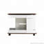 Table de bout moderne rotative à 360 ° avec roulettes et plateau relevable pour une utilisation flexible-114674419