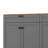 Farmhouse TV Stand with 2 Drawers for TVs Up to 70", Versatile Wood Grain Sideboard with Adjustable Shelves, Mid-Century Buffet Cabinet with Rustic Handles for Living Room/Bedroom-1155298123