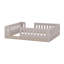 Lit plateforme double en bois avec garde-corps-825358483