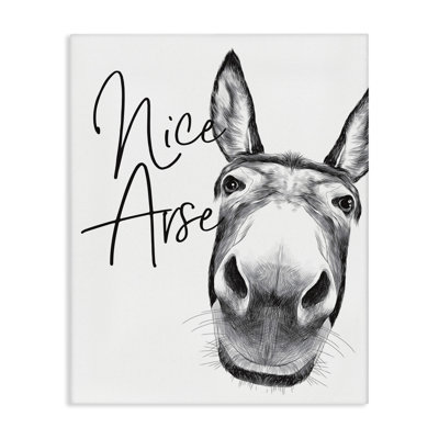 «Animal Humor Nice Ass Donkey Bathroom» par Ziwei Li - impression