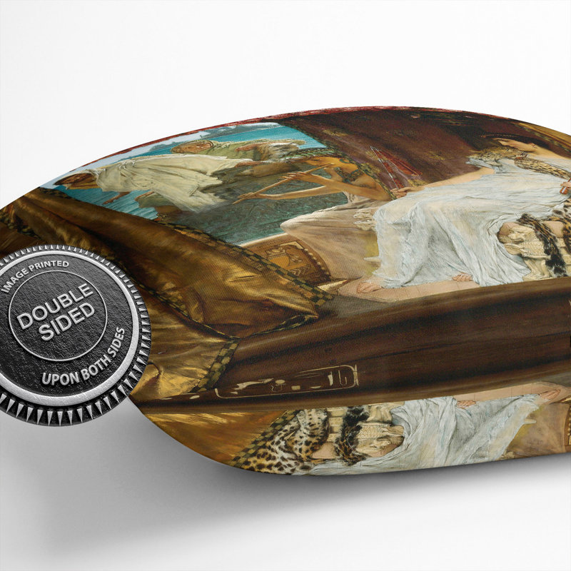 Anthony And Cleopatra Square Throw Cushion, 55cm H x 55cm W x 20cm D