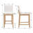 Alayha Upholstered 26'' Counter Bar Stools with Solid Wood Frame Set of 2-882777340
