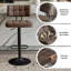  Tabouret de bar pivotant à hauteur réglable, ensemble de 2 tabourets de bar à hauteur de comptoir, tabourets de bar rembourrés en tissu avec dossier pour îlot de cuisine, Home Bar, brun-123406825
