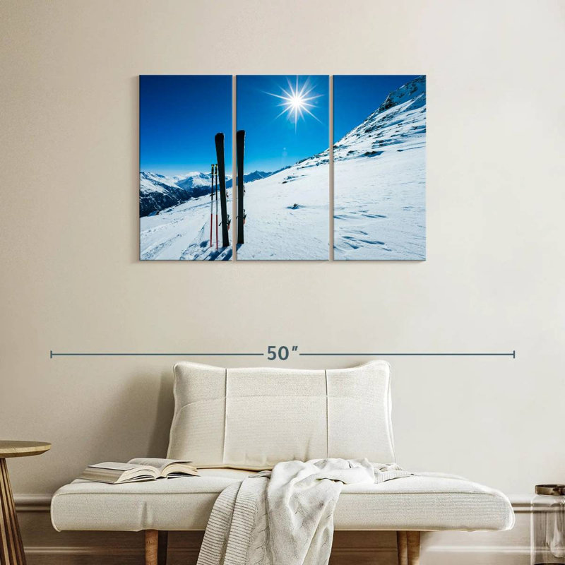 Sireci Sunlit Ski Slope, 24" H x 38" W