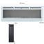 Belfry Heating 152.4 cm W White Black Electric Fireplace with 5120 BTU