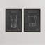 «Barware Blueprint I» par Antonyus Bunjamin (Abe) - ensemble de 2 reproductions d'art encadrées-921238705-921232701-921232696