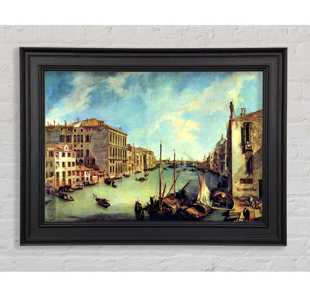 Canaletto Großer Kanal bei San Vio Gerahmter Druck