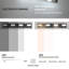 Luminaires de salle de bain modernes à DEL, luminaire de salle de bain noir sur miroir, têtes rotatives à 360 ° pour miroir de douche et décor de salle de bain