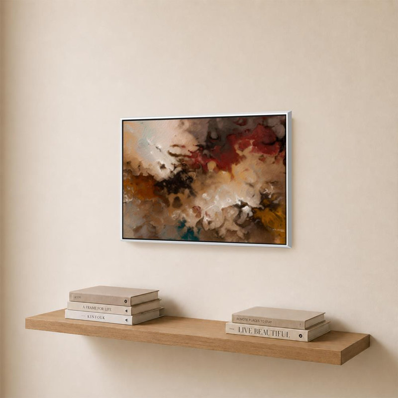 «Psalm 34:14 Turning From Turmoil» par Mark Lawrence, reproduction sur toile, H 21,5 po x l 33,5 po x P 2 po, Cadre flottant