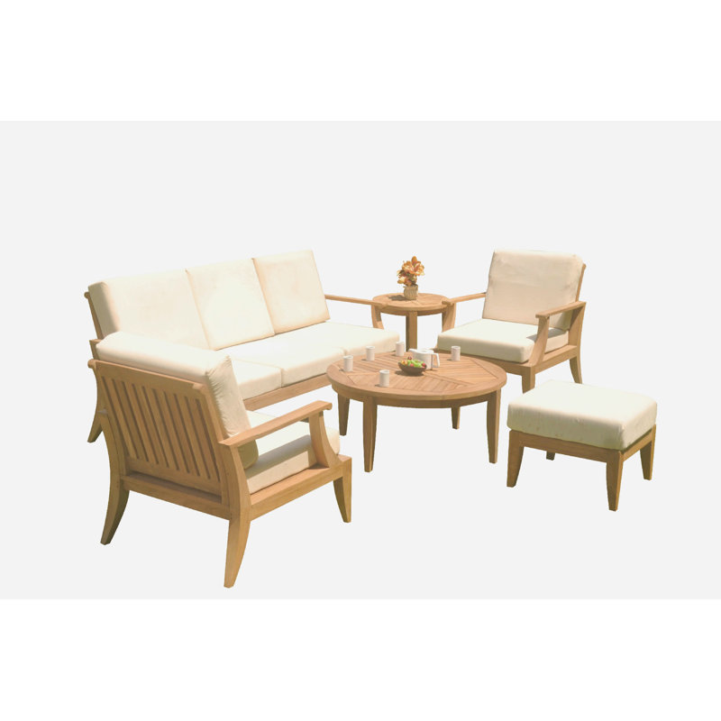 Lagos 5 - Person Patio Conversation Set with Cushions
