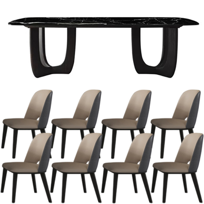 Italian style home rectangular dining table sets