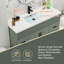 Breonica 48" Freestanding Single Sink Bathroom Vanity With Resin Top, Faucet And Drain, Hand Painted, EPA Certified-114543751