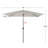 6.5X10ft Patio Crank Market rectangular Umbrella