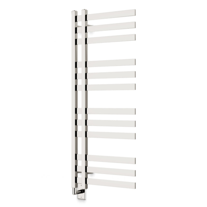 Lioni Wall Mount Electric Towel Warmer, 48" H x 20" W x 3.5" D, Polished Nickel