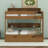 Bunk Bed Frame With Trundle And Storage Shelves, Solid Wood Floor Bunk Bed With Ladders And Guardrails-125124729-125124732